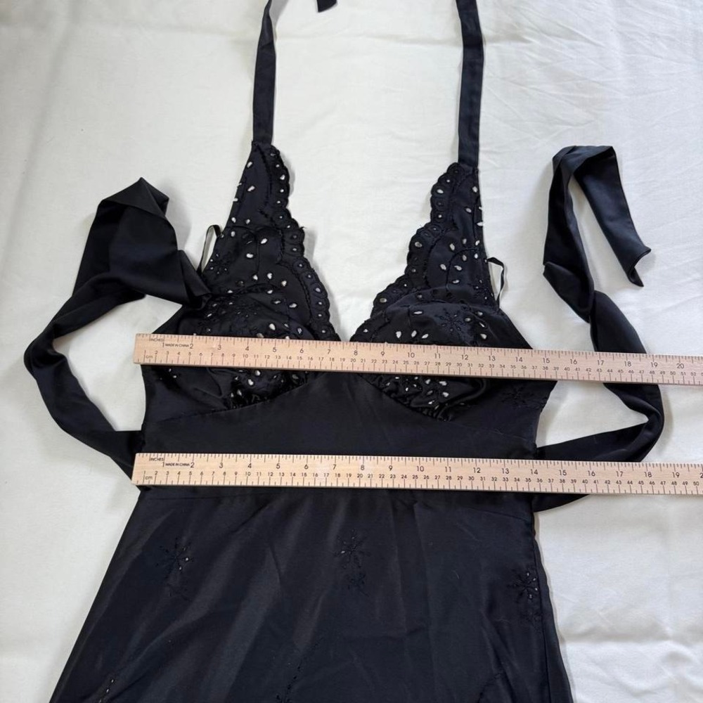 Black Halter Dress  Y2K White House Black Market size 4 - Picture 5 of 7
